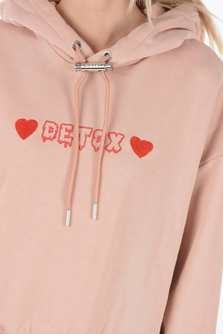 Hooded F-MAGDALENA Sweatshirt with Lettering Print