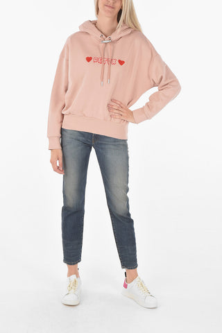 Hooded F-MAGDALENA Sweatshirt with Lettering Print