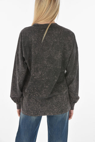 Long Sleeve Tie Dye Effect T-BLONG T-shirt