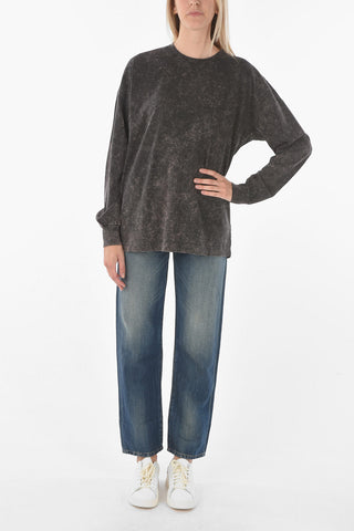 Long Sleeve Tie Dye Effect T-BLONG T-shirt