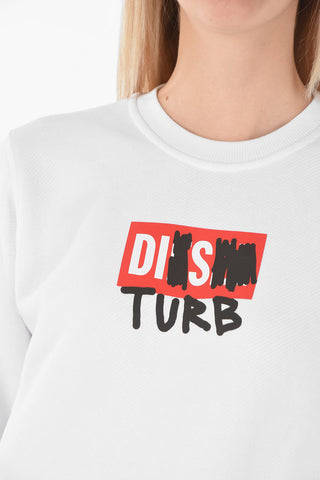 Hooded F-ANGS Sweatshirt with Logo Print