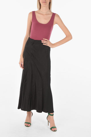 High Waist O-GAIA Maxi Skirt With flared on the bottom