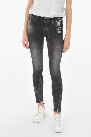 Low Waist D-JEVEL-Z Slim Fit Jeans with ankle Zip