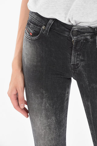 Low Waist D-JEVEL-Z Slim Fit Jeans with ankle Zip
