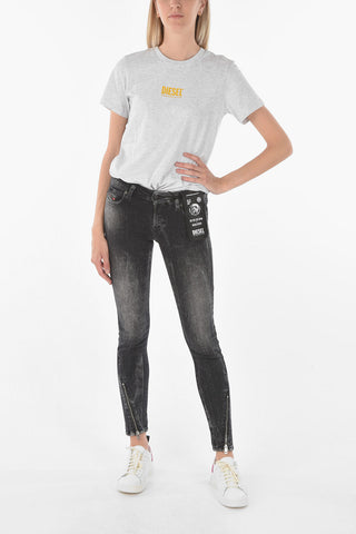 Low Waist D-JEVEL-Z Slim Fit Jeans with ankle Zip