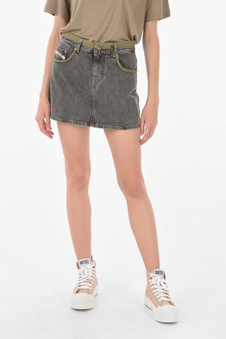 Two-Tone Denim D4D Mini Skirt
