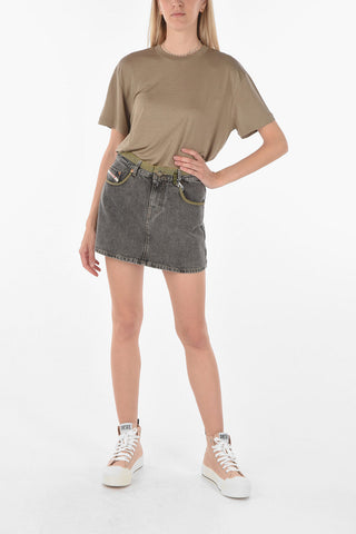 Two-Tone Denim D4D Mini Skirt
