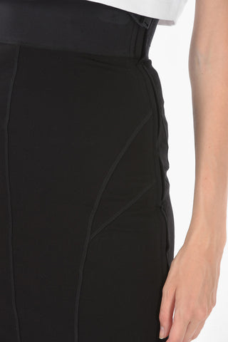  double split-side hem Midi Pencil O-BAND Skirt
