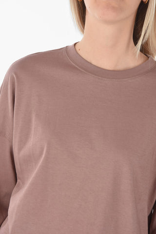 Solid color T-RELONG-C  Crew-neck T-shirt with Long Sleeve