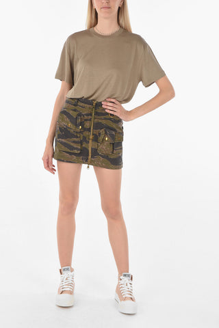 Camouflage Motif Utility O-IRAIDA-CMF Mini Skirt