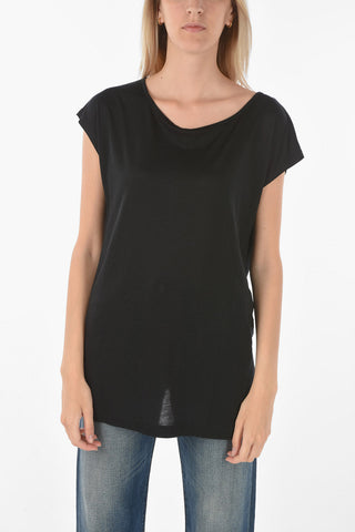 Piearcing on the Back T-IMMERS T-shirt with split Hem