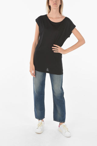 Piearcing on the Back T-IMMERS T-shirt with split Hem