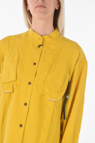 asymmetrical C-EILEEN shirt with breast pockets