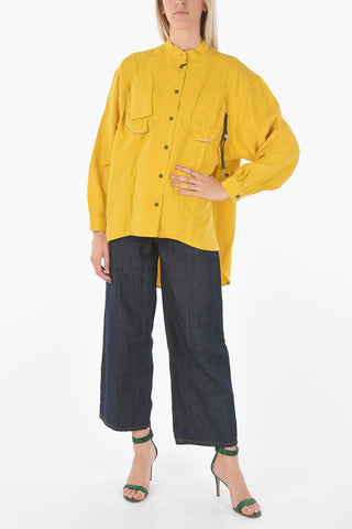 asymmetrical C-EILEEN shirt with breast pockets