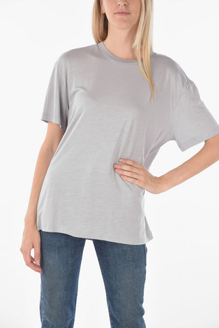 solid color T-ENKA C.C crew-neck T-shirt