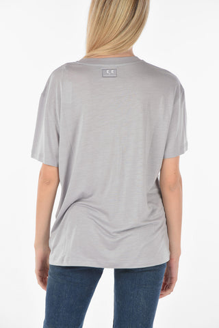 solid color T-ENKA C.C crew-neck T-shirt