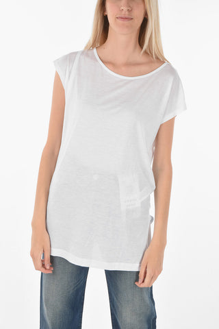 Piearcing on the Back T-IMMERS T-shirt with split Hem