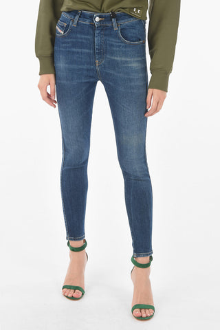 High Waist 5 Pockets D-SLANDY-HIGH Super Skinny Jeans