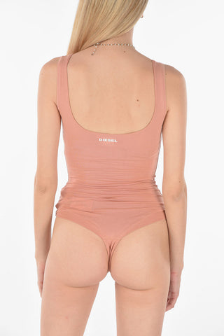 body UFTK a tinta unita in cotone stretch