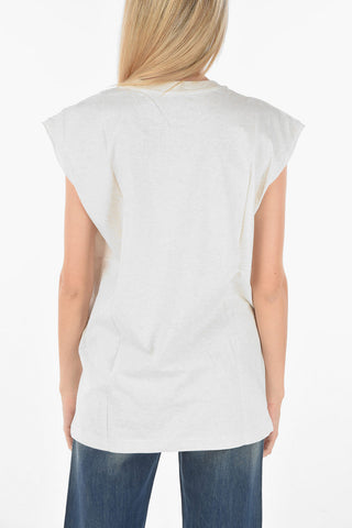 printed sleeveless T-ENKAVEST-B1 t-shirt