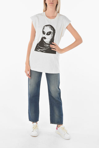 printed sleeveless T-ENKAVEST-B1 t-shirt