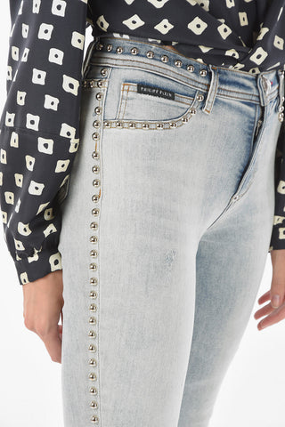 High Waisted SPOTTED AND STUDS Jeggings