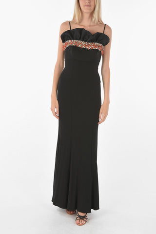 Bead Silk Maxi Dress
