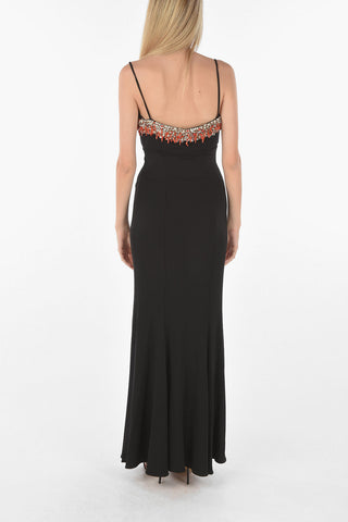 Bead Silk Maxi Dress