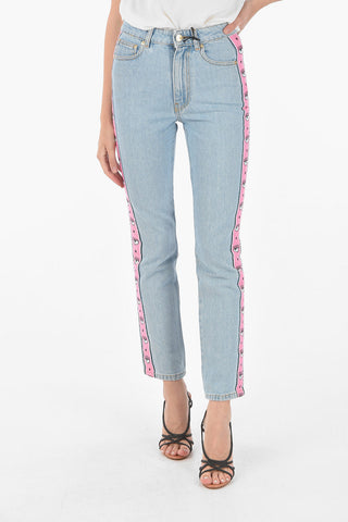 regular fit LOGOMANIA jeans with embroidered profile