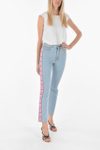 regular fit LOGOMANIA jeans with embroidered profile