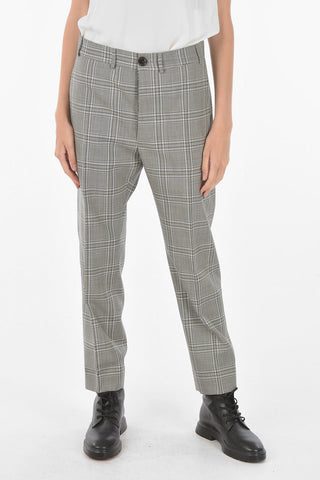 3 Pocket District Check Virgin Wool Pants