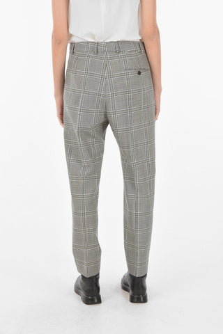 3 Pocket District Check Virgin Wool Pants