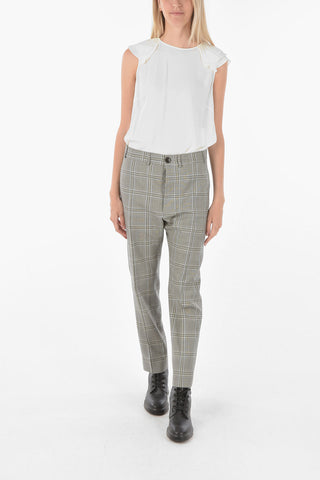 3 Pocket District Check Virgin Wool Pants