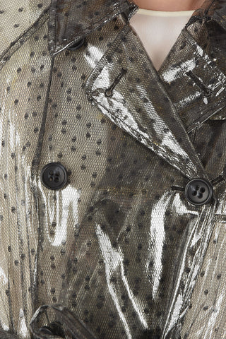 Lace and Vinyl Double Layer Trench