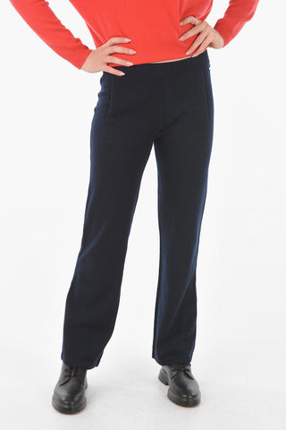 cashmere wide leg joggers