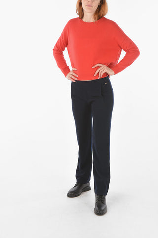 cashmere wide leg joggers