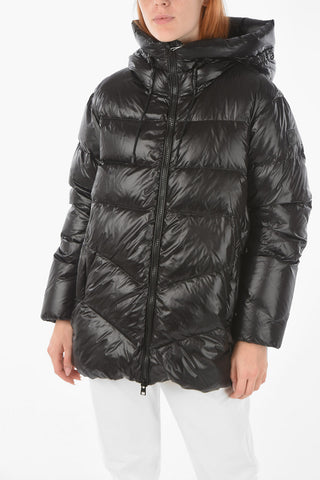 Piumino PACKABLE BIRCH in Tessuto Lucido con Cappuccio