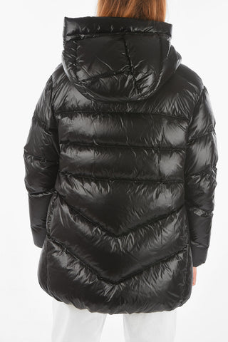 Piumino PACKABLE BIRCH in Tessuto Lucido con Cappuccio