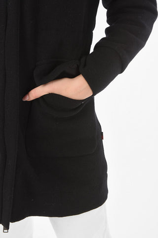 Wool Blend Coat with Real Fur Detail
