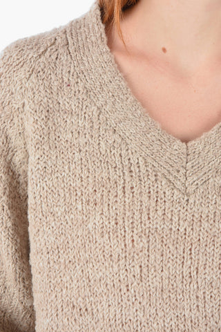 solid color v-neck sweater