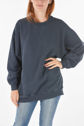 Embroiderd Back 2 pockets F-EXA  Crew-neck Sweatshirt