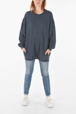 Embroiderd Back 2 pockets F-EXA  Crew-neck Sweatshirt