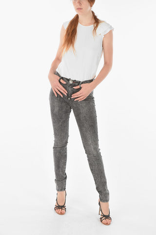 Embroidered Pocket ANGEL High Waisted Jeggings