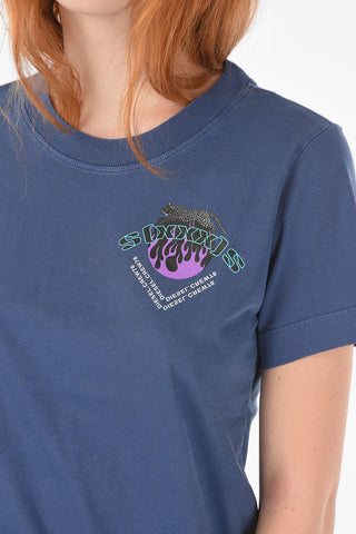 T-shirt T-LILLY-B1 girocollo con stampa sul fronte