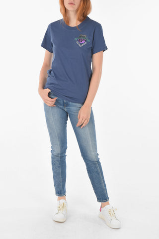 T-shirt T-LILLY-B1 girocollo con stampa sul fronte