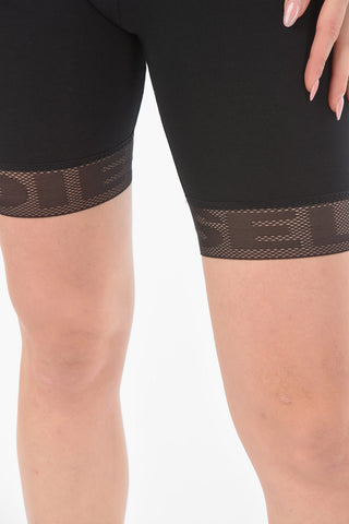 perforated details stretch cotton UFLB-FAUSTMESH shorts