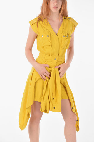 Snap Buttons D-GIUDITTA Pinafore Dress
