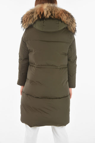 Piumino ESTER oversize con rifinitura in vera pelliccia