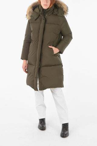 Piumino ESTER oversize con rifinitura in vera pelliccia