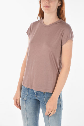 Solid Color T-RECUP-C.C  Crew-neck T-shirt